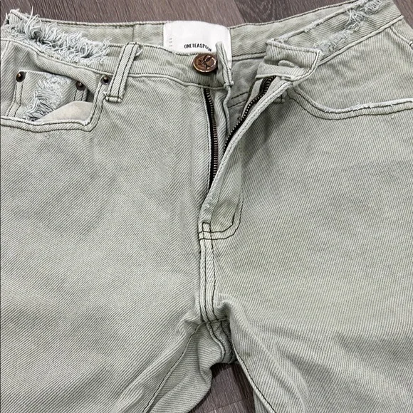 One Teaspoon Women's Green Jeans - Picture 2 of 13